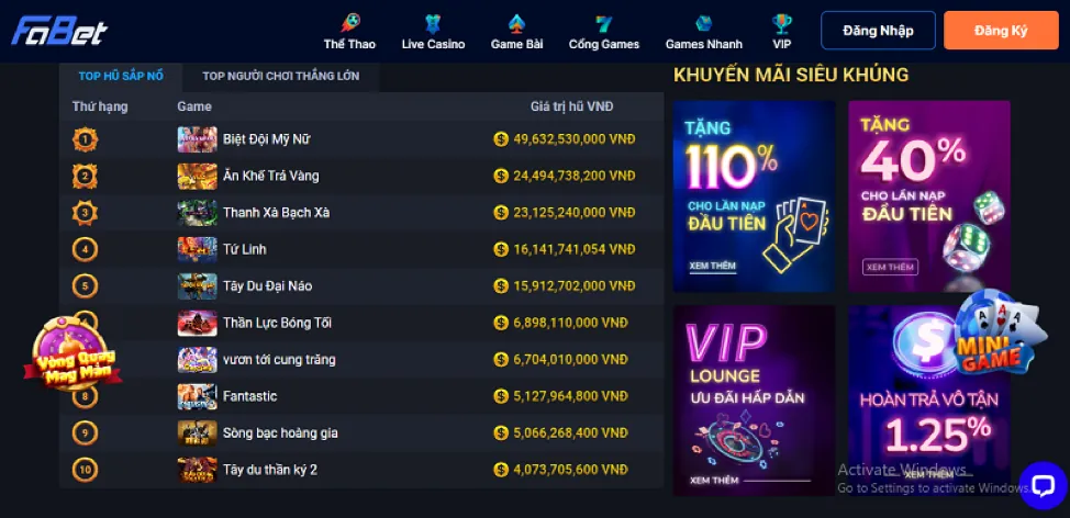 Khuyến mãi sự kiện đặc biệt vn69 app